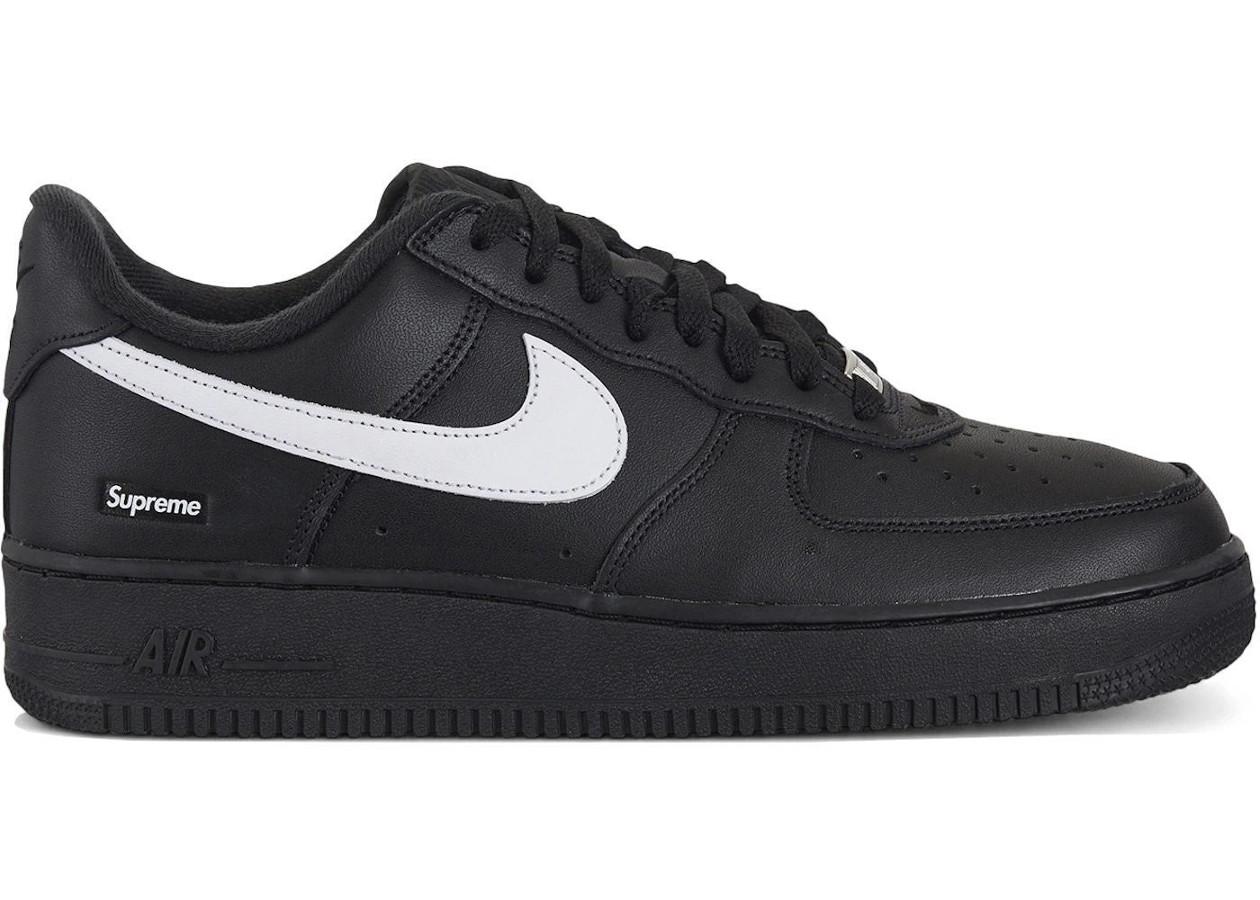 Nike Air Force 1 Low Supreme Black White - Like New