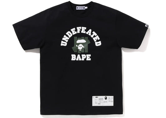 BAPE x Undefeated College Tee (FW22) Black