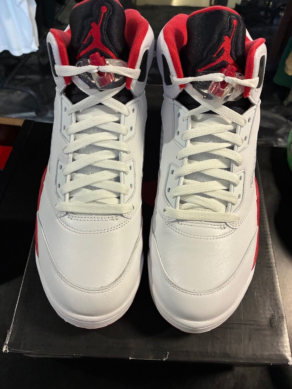 Jordan 5 Retro Fire Red Black Tongue (2025) - Used/Worn