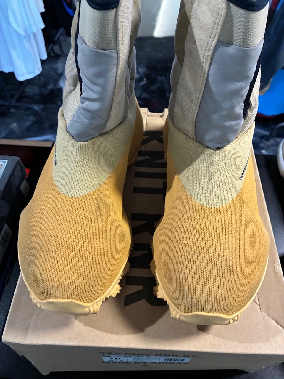 adidas Yeezy Knit RNR Boot Sulfur - Used/Worn