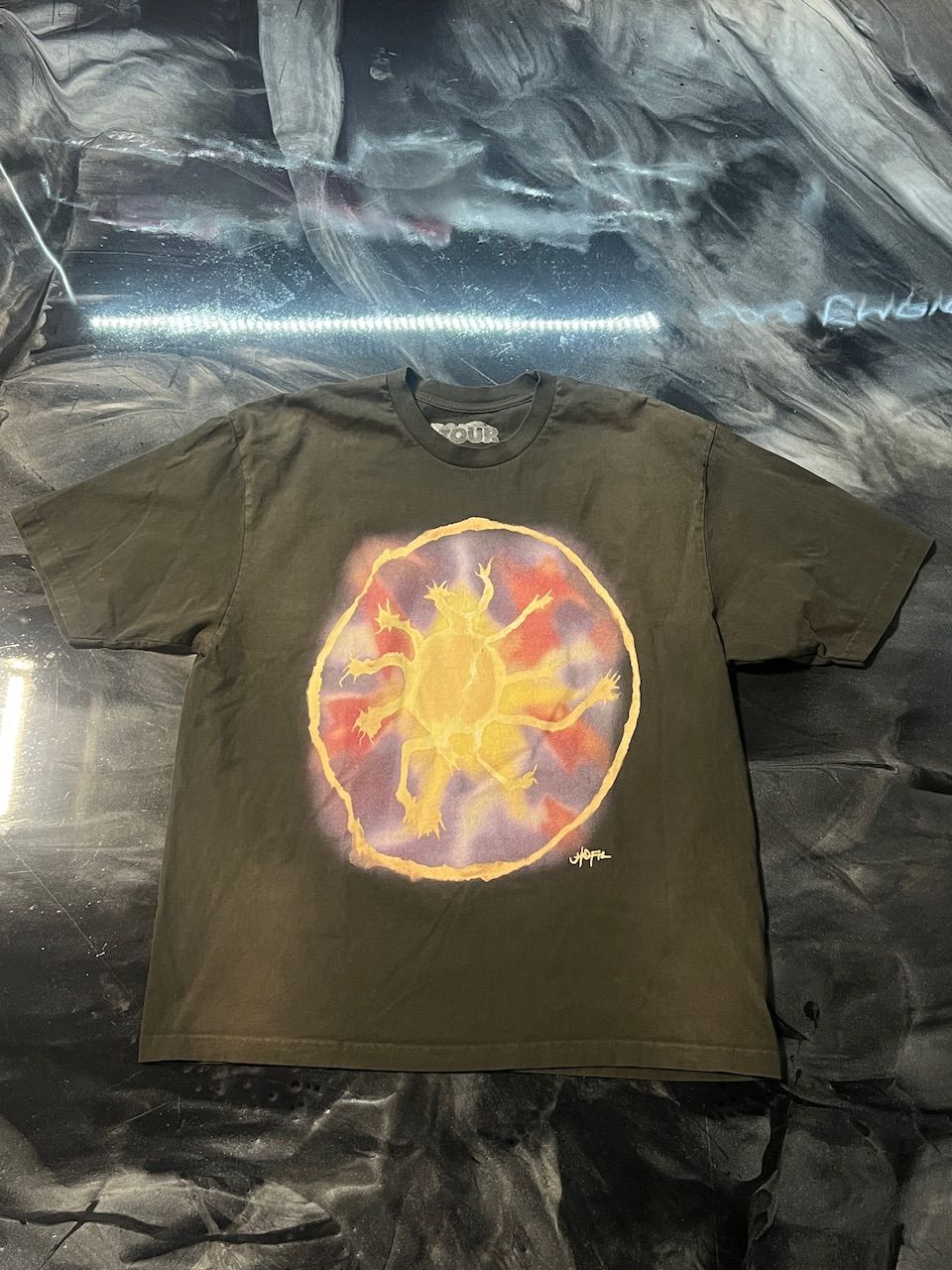 Travis Scott Utopia Is In Austin Circus Maximus Tee Black - Used/Worn