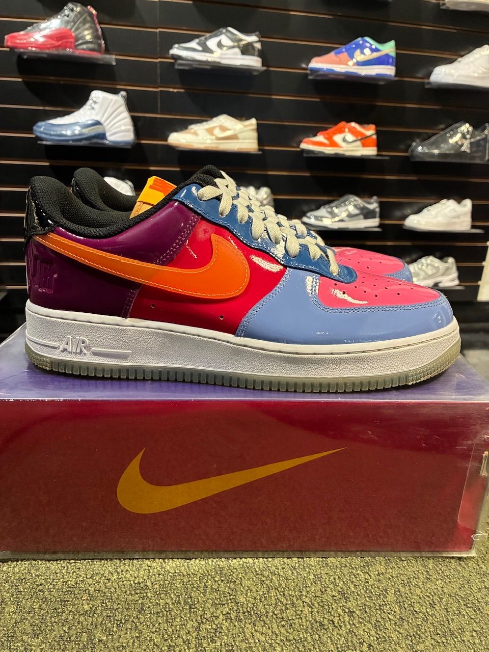 Nike Air Force 1 Low SP Undefeated Multi-Patent Total Orange - Used/Worn