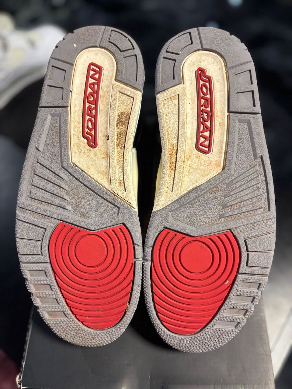 Jordan 3 Retro Black Cement Gold (Women's) - Used/Worn