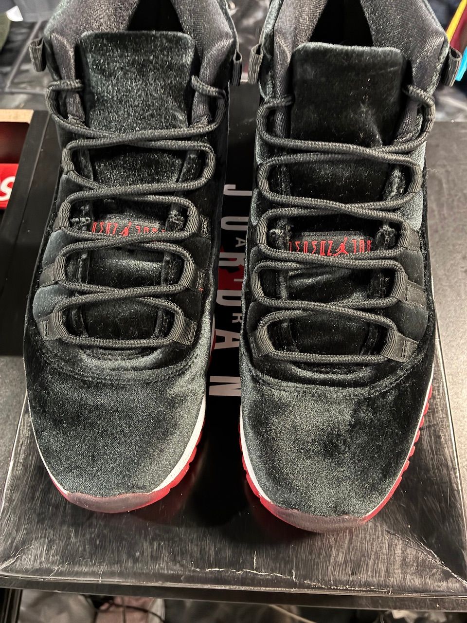 Jordan 11 Retro Bred Velvet (Women's) - Used/Worn