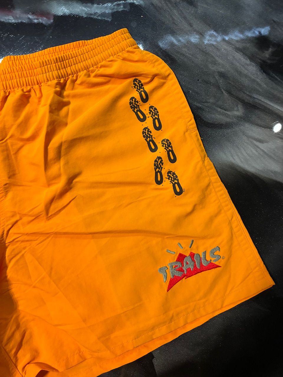 Travis Scott Path Shorts Gold - Used/Worn