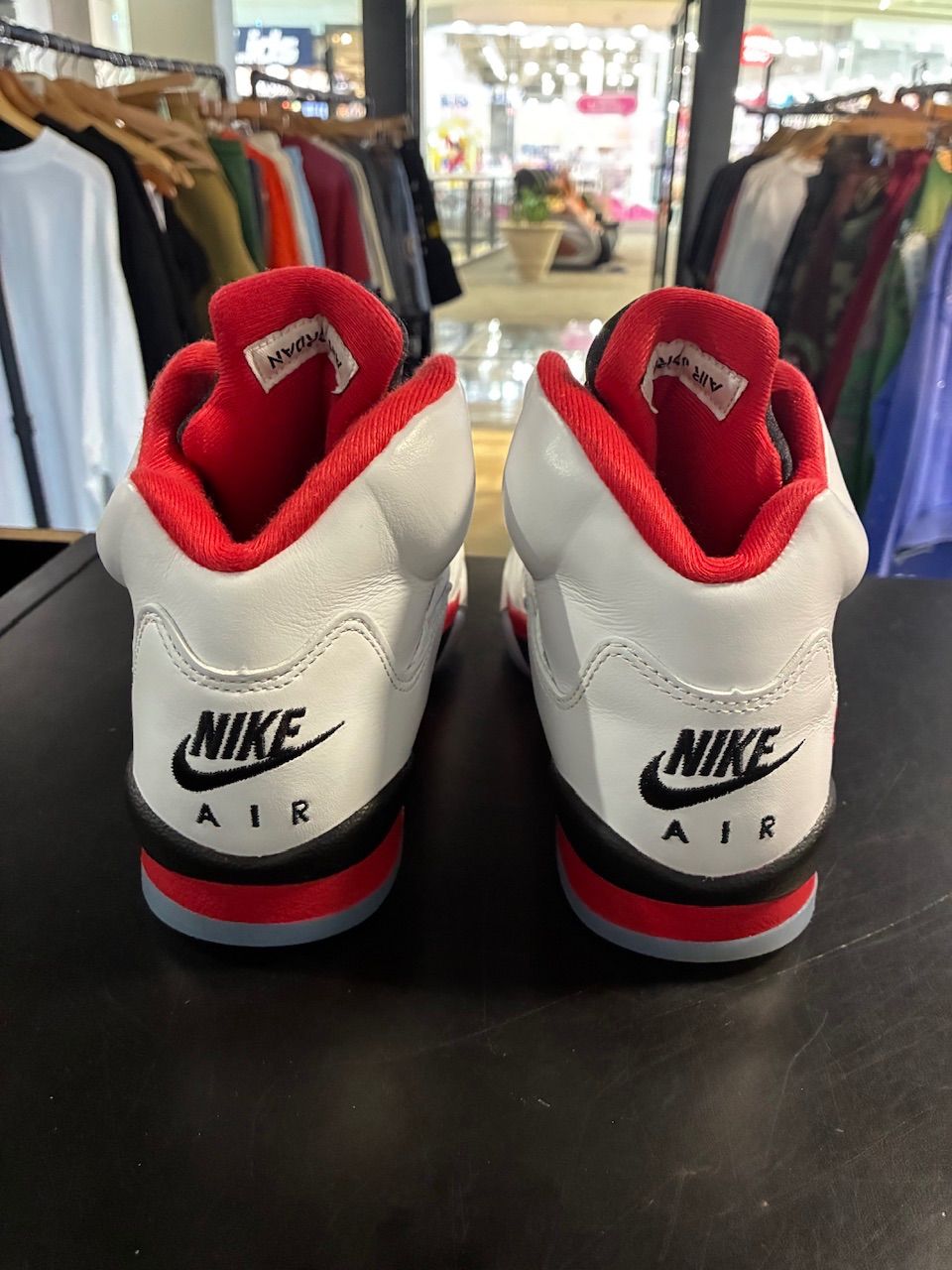 Jordan 5 Retro Fire Red Black Tongue (2025) (GS) - No Box/Used